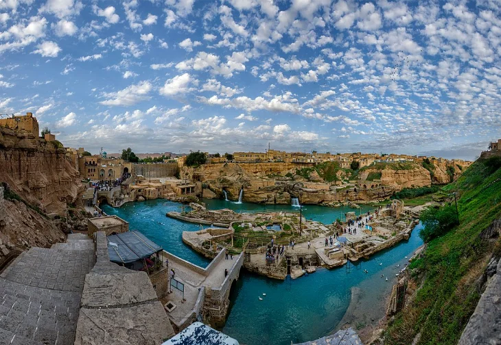 Shushtar_Historical_Hydraulic_System_Panorama