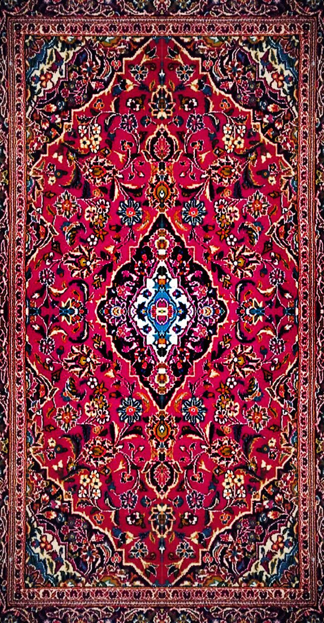 Hand-knotted Persian carpet woven by Molook