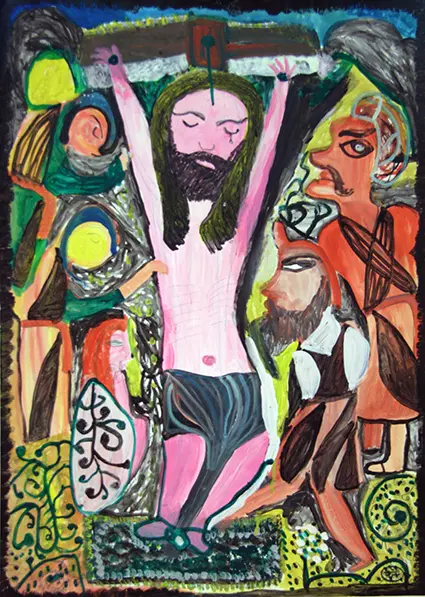 Mokarrameh Ghanbari painting