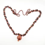 handmade Kurdish aromatic clove necklace with pomegranate charm