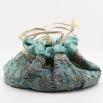 Turquoise Termeh pouch 16×8 cm – ideal for gifting and jewelry storage