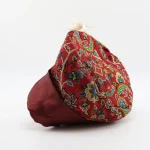 Burgundy Termeh pouch 10×7 cm – perfect for gifting and jewelry storage